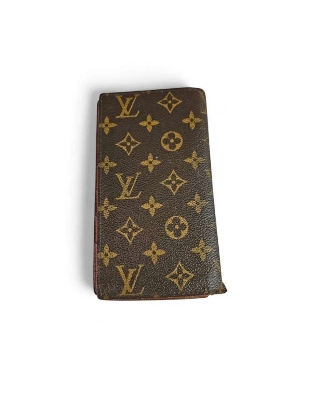 Louis Vuitton Vintage LV Monogram Bi Fold Wallet in Coated Canvas and Leather